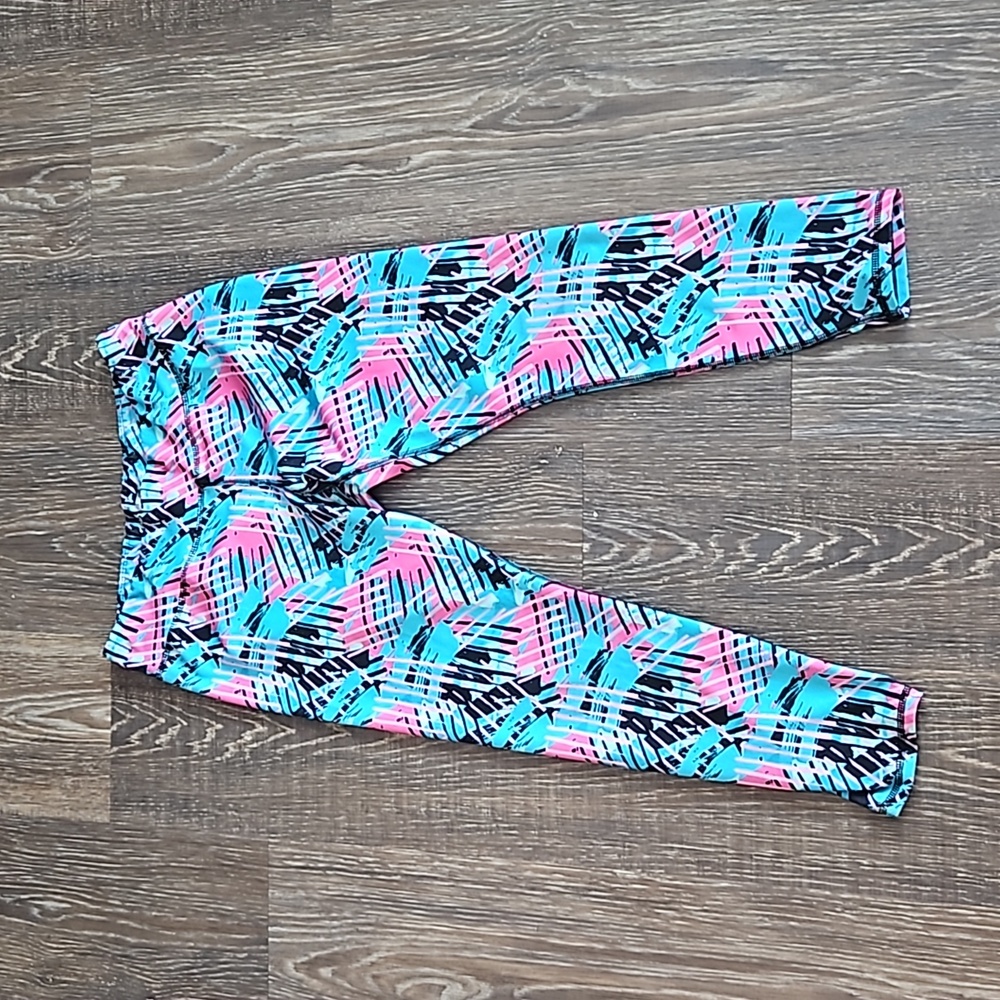 Colorful Abstract Leggings Large